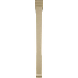 Ekena Millwork - BKTUR0352X40X40TRA01RCPR - Timberthane Faux Wood Traditional Style Bracket w/ Offset Brace, Traditional Ends, 3 1/2"W x 40"D x 40"H, Primed Tan