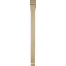 Ekena Millwork - BKTUR0352X40X44TRA01RCPR - Timberthane Faux Wood Traditional Style Bracket w/ Offset Brace, Traditional Ends, 3 1/2"W x 40"D x 44"H, Primed Tan