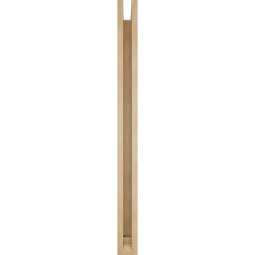 Ekena Millwork - BKTUR0352X40X44TRA01RCPR - Timberthane Faux Wood Traditional Style Bracket w/ Offset Brace, Traditional Ends, 3 1/2"W x 40"D x 44"H, Primed Tan