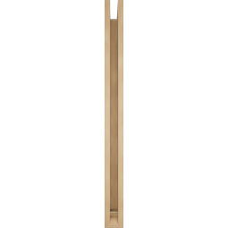 Ekena Millwork - BKTUR0352X42X42TRA01RCPR - Timberthane Faux Wood Traditional Style Bracket w/ Offset Brace, Traditional Ends, 3 1/2"W x 42"D x 42"H, Primed Tan