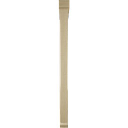 Ekena Millwork - BKTUR0352X42X48TRA01RCPR - Timberthane Faux Wood Traditional Style Bracket w/ Offset Brace, Traditional Ends, 3 1/2"W x 42"D x 48"H, Primed Tan