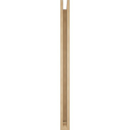 Ekena Millwork - BKTUR0352X42X48TRA01RCPR - Timberthane Faux Wood Traditional Style Bracket w/ Offset Brace, Traditional Ends, 3 1/2"W x 42"D x 48"H, Primed Tan