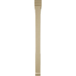 Ekena Millwork - BKTUR0352X44X44TRA01RCPR - Timberthane Faux Wood Traditional Style Bracket w/ Offset Brace, Traditional Ends, 3 1/2"W x 44"D x 44"H, Primed Tan