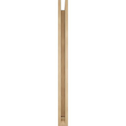 Ekena Millwork - BKTUR0352X44X44TRA01RCPR - Timberthane Faux Wood Traditional Style Bracket w/ Offset Brace, Traditional Ends, 3 1/2"W x 44"D x 44"H, Primed Tan