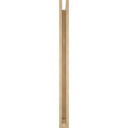 Ekena Millwork - BKTUR0352X46X46TRA01RCPR - Timberthane Faux Wood Traditional Style Bracket w/ Offset Brace, Traditional Ends, 3 1/2"W x 46"D x 46"H, Primed Tan