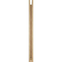 Ekena Millwork - BKTUR0352X48X48TRA01RCPR - Timberthane Faux Wood Traditional Style Bracket w/ Offset Brace, Traditional Ends, 3 1/2"W x 48"D x 48"H, Primed Tan