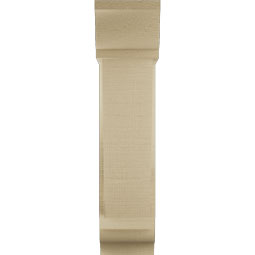 Ekena Millwork - BKTUR0554X16X24TRA01RCPR - Timberthane Faux Wood Traditional Style Bracket w/ Offset Brace, Traditional Ends, 5 1/2"W x 16"D x 24"H, Primed Tan