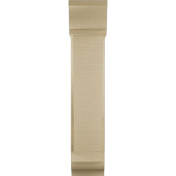 Ekena Millwork - BKTUR0554X16X28TRA01RCPR - Timberthane Faux Wood Traditional Style Bracket w/ Offset Brace, Traditional Ends, 5 1/2"W x 16"D x 28"H, Primed Tan