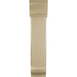 Ekena Millwork - BKTUR0554X18X26TRA01RCPR - Timberthane Faux Wood Traditional Style Bracket w/ Offset Brace, Traditional Ends, 5 1/2"W x 18"D x 26"H, Primed Tan