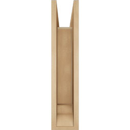 Ekena Millwork - BKTUR0554X18X26TRA01RCPR - Timberthane Faux Wood Traditional Style Bracket w/ Offset Brace, Traditional Ends, 5 1/2"W x 18"D x 26"H, Primed Tan