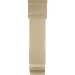 Ekena Millwork - BKTUR0554X20X24TRA01RCPR - Timberthane Faux Wood Traditional Style Bracket w/ Offset Brace, Traditional Ends, 5 1/2"W x 20"D x 24"H, Primed Tan
