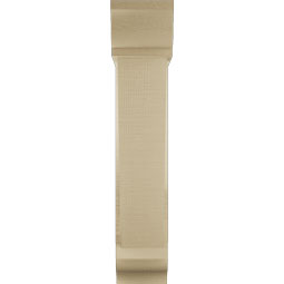 Ekena Millwork - BKTUR0554X20X28TRA01RCPR - Timberthane Faux Wood Traditional Style Bracket w/ Offset Brace, Traditional Ends, 5 1/2"W x 20"D x 28"H, Primed Tan