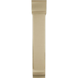 Ekena Millwork - BKTUR0554X20X32TRA01RCPR - Timberthane Faux Wood Traditional Style Bracket w/ Offset Brace, Traditional Ends, 5 1/2"W x 20"D x 32"H, Primed Tan