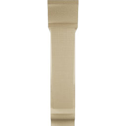 Ekena Millwork - BKTUR0554X22X26TRA01RCPR - Timberthane Faux Wood Traditional Style Bracket w/ Offset Brace, Traditional Ends, 5 1/2"W x 22"D x 26"H, Primed Tan