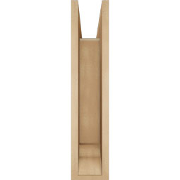 Ekena Millwork - BKTUR0554X22X26TRA01RCPR - Timberthane Faux Wood Traditional Style Bracket w/ Offset Brace, Traditional Ends, 5 1/2"W x 22"D x 26"H, Primed Tan