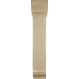 Ekena Millwork - BKTUR0554X22X30TRA01RCPR - Timberthane Faux Wood Traditional Style Bracket w/ Offset Brace, Traditional Ends, 5 1/2"W x 22"D x 30"H, Primed Tan