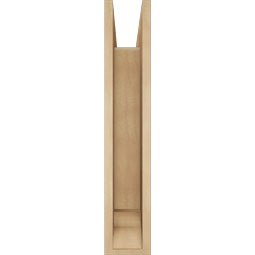 Ekena Millwork - BKTUR0554X22X30TRA01RCPR - Timberthane Faux Wood Traditional Style Bracket w/ Offset Brace, Traditional Ends, 5 1/2"W x 22"D x 30"H, Primed Tan