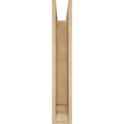 Ekena Millwork - BKTUR0554X22X34TRA01RCPR - Timberthane Faux Wood Traditional Style Bracket w/ Offset Brace, Traditional Ends, 5 1/2"W x 22"D x 34"H, Primed Tan