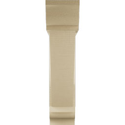 Ekena Millwork - BKTUR0554X24X24TRA01RCPR - Timberthane Faux Wood Traditional Style Bracket w/ Offset Brace, Traditional Ends, 5 1/2"W x 24"D x 24"H, Primed Tan