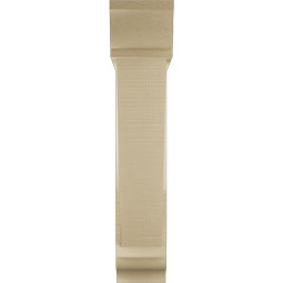 Ekena Millwork - BKTUR0554X24X28TRA01RCPR - Timberthane Faux Wood Traditional Style Bracket w/ Offset Brace, Traditional Ends, 5 1/2"W x 24"D x 28"H, Primed Tan