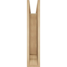 Ekena Millwork - BKTUR0554X24X28TRA01RCPR - Timberthane Faux Wood Traditional Style Bracket w/ Offset Brace, Traditional Ends, 5 1/2"W x 24"D x 28"H, Primed Tan