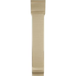 Ekena Millwork - BKTUR0554X24X32TRA01RCPR - Timberthane Faux Wood Traditional Style Bracket w/ Offset Brace, Traditional Ends, 5 1/2"W x 24"D x 32"H, Primed Tan