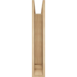 Ekena Millwork - BKTUR0554X24X32TRA01RCPR - Timberthane Faux Wood Traditional Style Bracket w/ Offset Brace, Traditional Ends, 5 1/2"W x 24"D x 32"H, Primed Tan