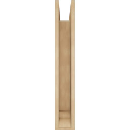 Ekena Millwork - BKTUR0554X24X36TRA01RCPR - Timberthane Faux Wood Traditional Style Bracket w/ Offset Brace, Traditional Ends, 5 1/2"W x 24"D x 36"H, Primed Tan