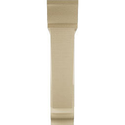 Ekena Millwork - BKTUR0554X26X26TRA01RCPR - Timberthane Faux Wood Traditional Style Bracket w/ Offset Brace, Traditional Ends, 5 1/2"W x 26"D x 26"H, Primed Tan