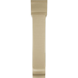 Ekena Millwork - BKTUR0554X26X30TRA01RCPR - Timberthane Faux Wood Traditional Style Bracket w/ Offset Brace, Traditional Ends, 5 1/2"W x 26"D x 30"H, Primed Tan