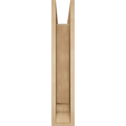 Ekena Millwork - BKTUR0554X26X30TRA01RCPR - Timberthane Faux Wood Traditional Style Bracket w/ Offset Brace, Traditional Ends, 5 1/2"W x 26"D x 30"H, Primed Tan