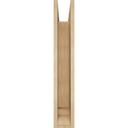 Ekena Millwork - BKTUR0554X26X34TRA01RCPR - Timberthane Faux Wood Traditional Style Bracket w/ Offset Brace, Traditional Ends, 5 1/2"W x 26"D x 34"H, Primed Tan