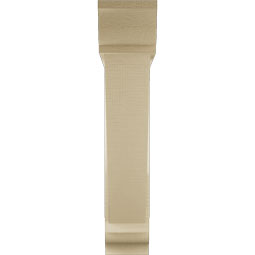 Ekena Millwork - BKTUR0554X28X28TRA01RCPR - Timberthane Faux Wood Traditional Style Bracket w/ Offset Brace, Traditional Ends, 5 1/2"W x 28"D x 28"H, Primed Tan