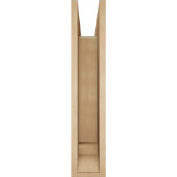 Ekena Millwork - BKTUR0554X28X28TRA01RCPR - Timberthane Faux Wood Traditional Style Bracket w/ Offset Brace, Traditional Ends, 5 1/2"W x 28"D x 28"H, Primed Tan