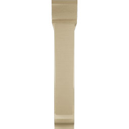 Ekena Millwork - BKTUR0554X28X32TRA01RCPR - Timberthane Faux Wood Traditional Style Bracket w/ Offset Brace, Traditional Ends, 5 1/2"W x 28"D x 32"H, Primed Tan