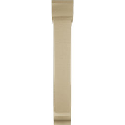 Ekena Millwork - BKTUR0554X28X36TRA01RCPR - Timberthane Faux Wood Traditional Style Bracket w/ Offset Brace, Traditional Ends, 5 1/2"W x 28"D x 36"H, Primed Tan