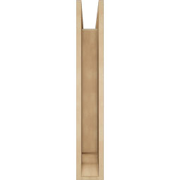 Ekena Millwork - BKTUR0554X28X36TRA01RCPR - Timberthane Faux Wood Traditional Style Bracket w/ Offset Brace, Traditional Ends, 5 1/2"W x 28"D x 36"H, Primed Tan