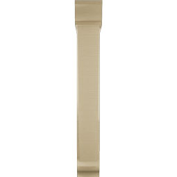 Ekena Millwork - BKTUR0554X28X40TRA01RCPR - Timberthane Faux Wood Traditional Style Bracket w/ Offset Brace, Traditional Ends, 5 1/2"W x 28"D x 40"H, Primed Tan