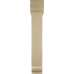 Ekena Millwork - BKTUR0554X30X34TRA01RCPR - Timberthane Faux Wood Traditional Style Bracket w/ Offset Brace, Traditional Ends, 5 1/2"W x 30"D x 34"H, Primed Tan