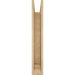 Ekena Millwork - BKTUR0554X30X36TRA01RCPR - Timberthane Faux Wood Traditional Style Bracket w/ Offset Brace, Traditional Ends, 5 1/2"W x 30"D x 36"H, Primed Tan