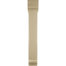 Ekena Millwork - BKTUR0554X30X38TRA01RCPR - Timberthane Faux Wood Traditional Style Bracket w/ Offset Brace, Traditional Ends, 5 1/2"W x 30"D x 38"H, Primed Tan