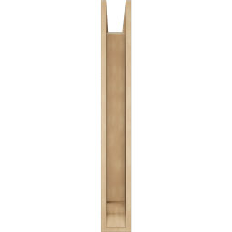 Ekena Millwork - BKTUR0554X30X42TRA01RCPR - Timberthane Faux Wood Traditional Style Bracket w/ Offset Brace, Traditional Ends, 5 1/2"W x 30"D x 42"H, Primed Tan
