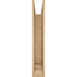 Ekena Millwork - BKTUR0554X32X32TRA01RCPR - Timberthane Faux Wood Traditional Style Bracket w/ Offset Brace, Traditional Ends, 5 1/2"W x 32"D x 32"H, Primed Tan