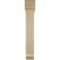Ekena Millwork - BKTUR0554X32X36TRA01RCPR - Timberthane Faux Wood Traditional Style Bracket w/ Offset Brace, Traditional Ends, 5 1/2"W x 32"D x 36"H, Primed Tan