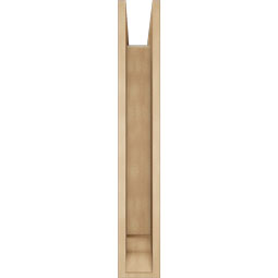 Ekena Millwork - BKTUR0554X32X36TRA01RCPR - Timberthane Faux Wood Traditional Style Bracket w/ Offset Brace, Traditional Ends, 5 1/2"W x 32"D x 36"H, Primed Tan