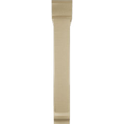 Ekena Millwork - BKTUR0554X32X38TRA01RCPR - Timberthane Faux Wood Traditional Style Bracket w/ Offset Brace, Traditional Ends, 5 1/2"W x 32"D x 38"H, Primed Tan