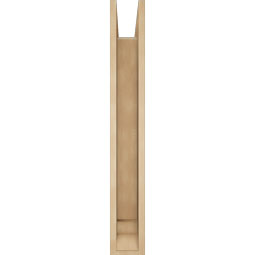 Ekena Millwork - BKTUR0554X32X40TRA01RCPR - Timberthane Faux Wood Traditional Style Bracket w/ Offset Brace, Traditional Ends, 5 1/2"W x 32"D x 40"H, Primed Tan