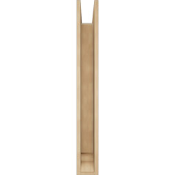 Ekena Millwork - BKTUR0554X32X44TRA01RCPR - Timberthane Faux Wood Traditional Style Bracket w/ Offset Brace, Traditional Ends, 5 1/2"W x 32"D x 44"H, Primed Tan