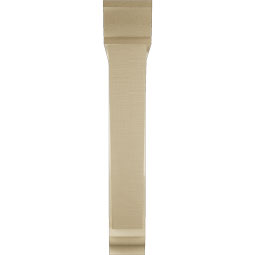 Ekena Millwork - BKTUR0554X34X34TRA01RCPR - Timberthane Faux Wood Traditional Style Bracket w/ Offset Brace, Traditional Ends, 5 1/2"W x 34"D x 34"H, Primed Tan