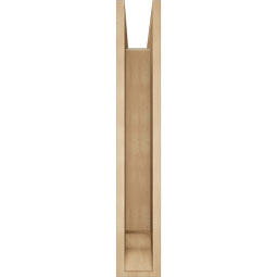Ekena Millwork - BKTUR0554X34X34TRA01RCPR - Timberthane Faux Wood Traditional Style Bracket w/ Offset Brace, Traditional Ends, 5 1/2"W x 34"D x 34"H, Primed Tan